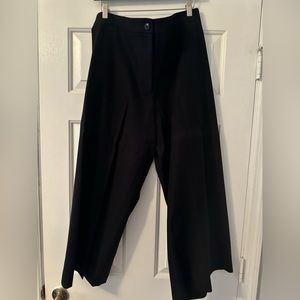 Anne Taylor Black Crop Wide Leg Pants